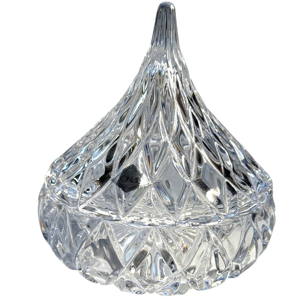 Jonal Germany Trinket Box Ring Holder Candy Dish Discontinued 24% Crystal Collec